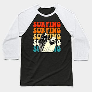 Surfing T Shirt For Women Men Baseball T-Shirt